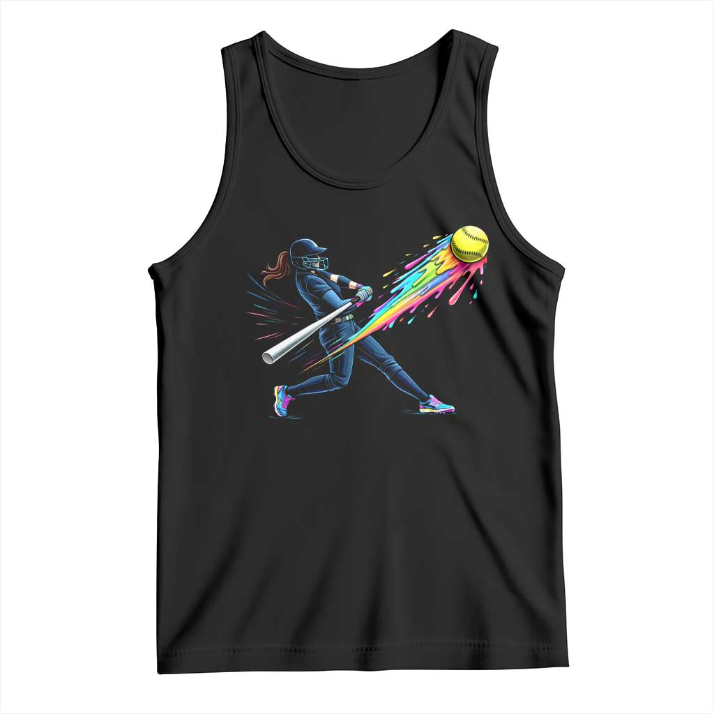 Softball Player Drip Tank Top