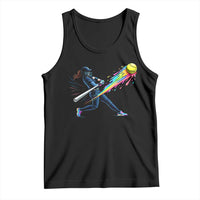 Softball Player Drip Tank Top