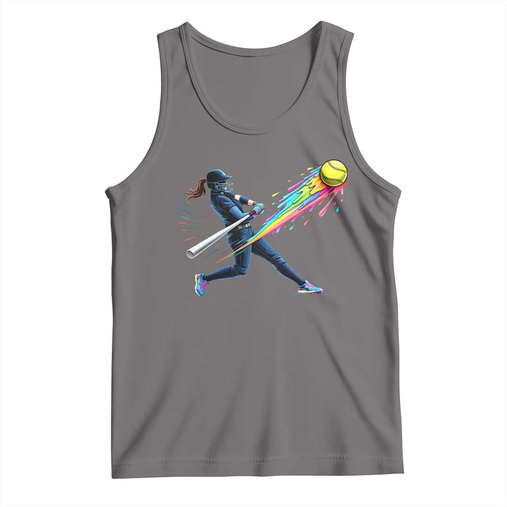 Softball Player Drip Tank Top