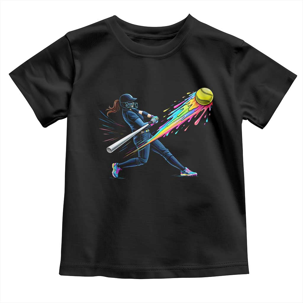 Softball Player Drip Toddler T Shirt