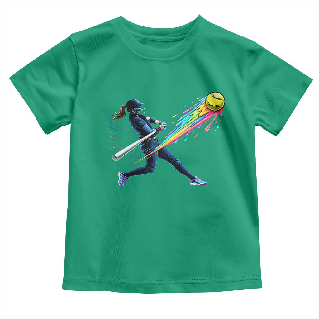 Softball Player Drip Toddler T Shirt