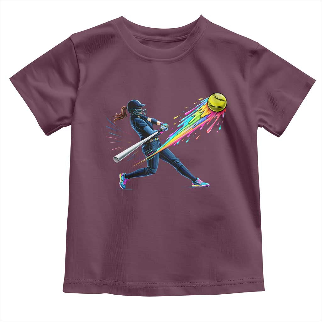 Softball Player Drip Toddler T Shirt