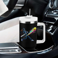 Softball Player Drip Tumbler With Handle