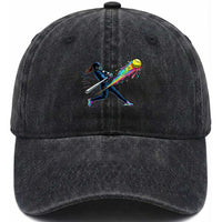Softball Player Drip Washed Cotton Baseball Cap