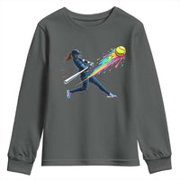 Softball Player Drip Youth Sweatshirt