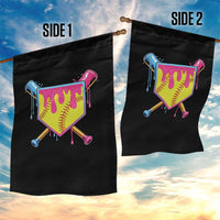 Softball Drip Garden Flag Ice Cream Drip Youth Girls Softball Sport