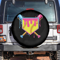 Softball Drip Spare Tire Cover Ice Cream Drip Youth Girls Softball Sport