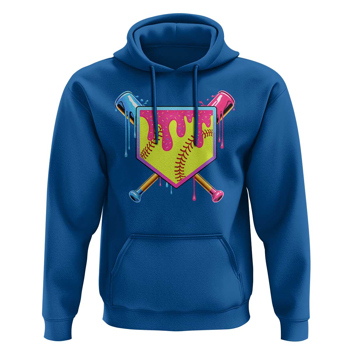 Softball Drip Hoodie Ice Cream Drip Youth Girls Softball Sport