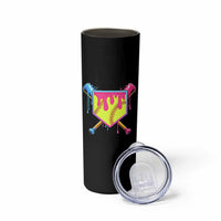 Softball Drip Skinny Tumbler Ice Cream Drip Youth Girls Softball Sport