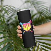 Softball Drip Skinny Tumbler Ice Cream Drip Youth Girls Softball Sport