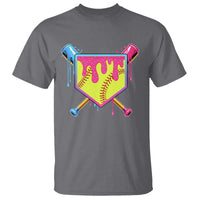 Softball Drip T Shirt Ice Cream Drip Youth Girls Softball Sport