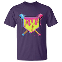 Softball Drip T Shirt Ice Cream Drip Youth Girls Softball Sport
