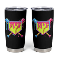 Softball Drip Tumbler Cup Ice Cream Drip Youth Girls Softball Sport