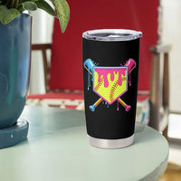 Softball Drip Tumbler Cup Ice Cream Drip Youth Girls Softball Sport