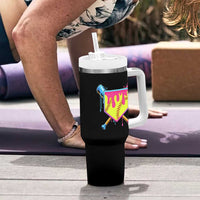 Softball Drip Tumbler With Handle Ice Cream Drip Youth Girls Softball Sport