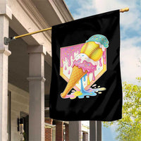 Softball Drip Garden Flag Cute Softball Girls Ice Cream Drip Game Day