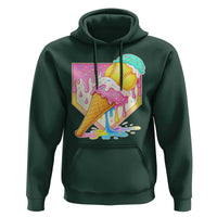 Softball Drip Hoodie Cute Softball Girls Ice Cream Drip Game Day