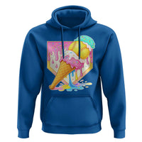 Softball Drip Hoodie Cute Softball Girls Ice Cream Drip Game Day