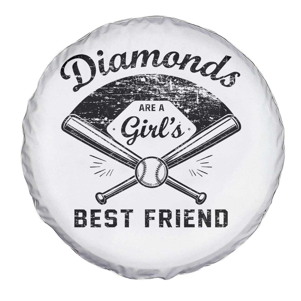 Softball Mom Gift Spare Tire Cover Diamonds Are A Girls Best Friend