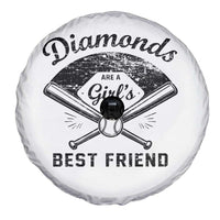 Softball Mom Gift Spare Tire Cover Diamonds Are A Girls Best Friend