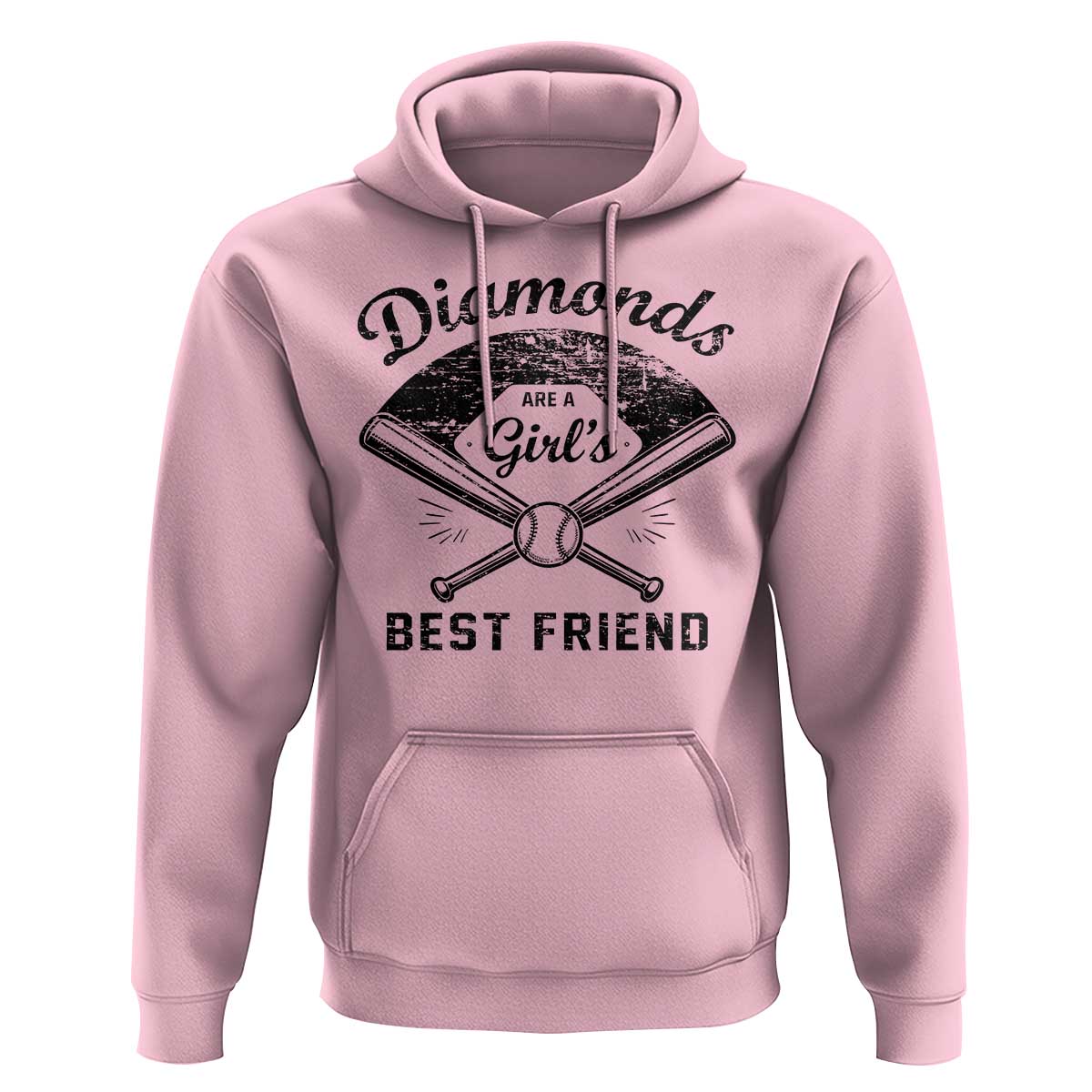 Softball Mom Gift Hoodie Diamonds Are A Girls Best Friend