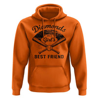 Softball Mom Gift Hoodie Diamonds Are A Girls Best Friend
