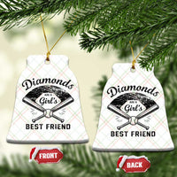 Softball Mom Gift Ceramic Ornament Diamonds Are A Girls Best Friend