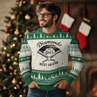 Softball Mom Gift Ugly Christmas Sweater Diamonds Are A Girls Best Friend