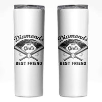 Softball Mom Gift Skinny Tumbler Diamonds Are A Girls Best Friend