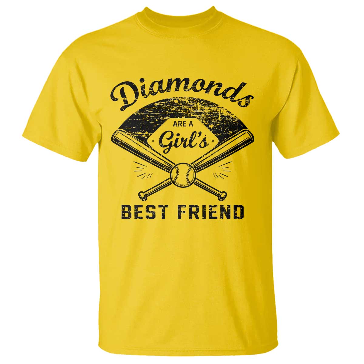 Softball Mom Gift T Shirt Diamonds Are A Girls Best Friend