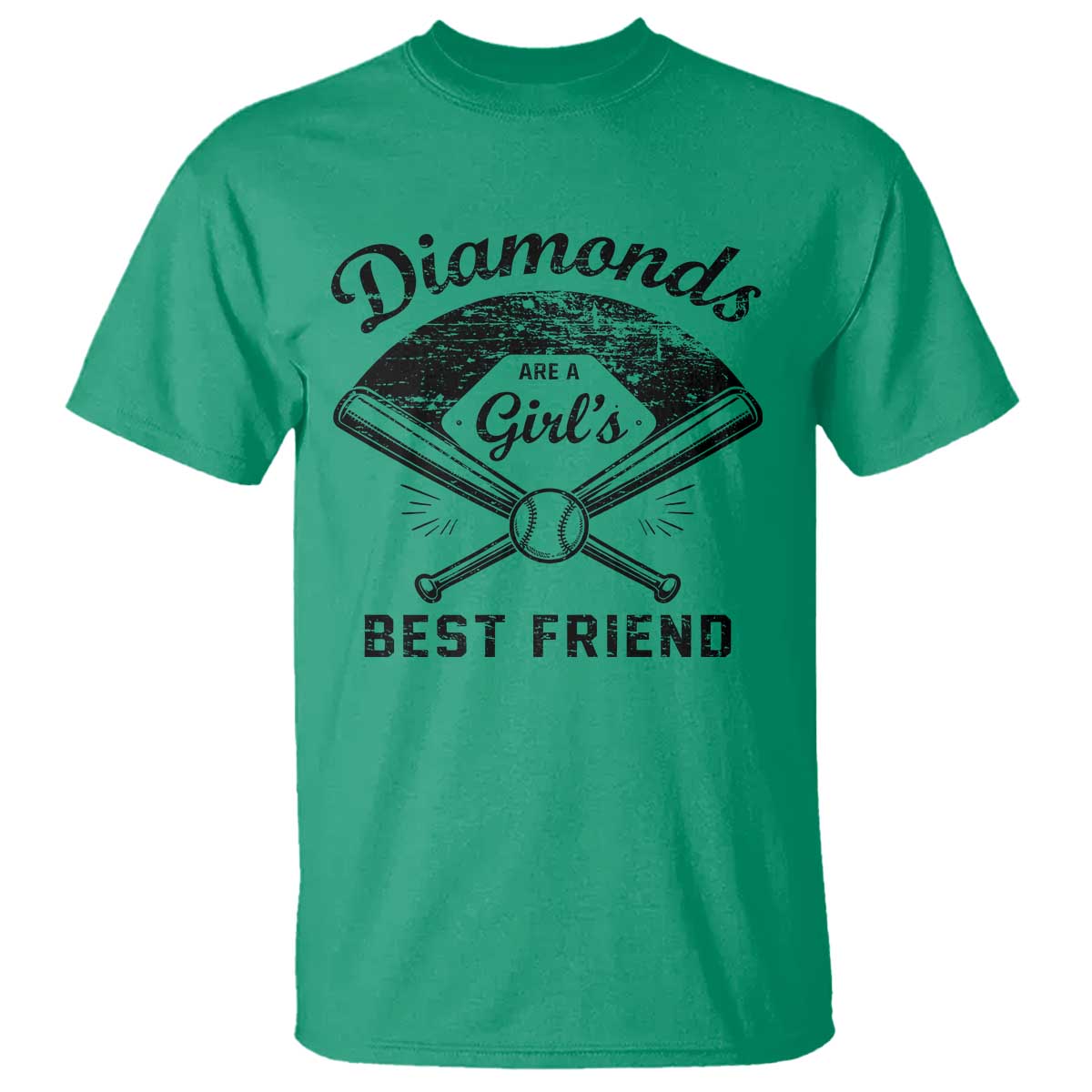Softball Mom Gift T Shirt Diamonds Are A Girls Best Friend