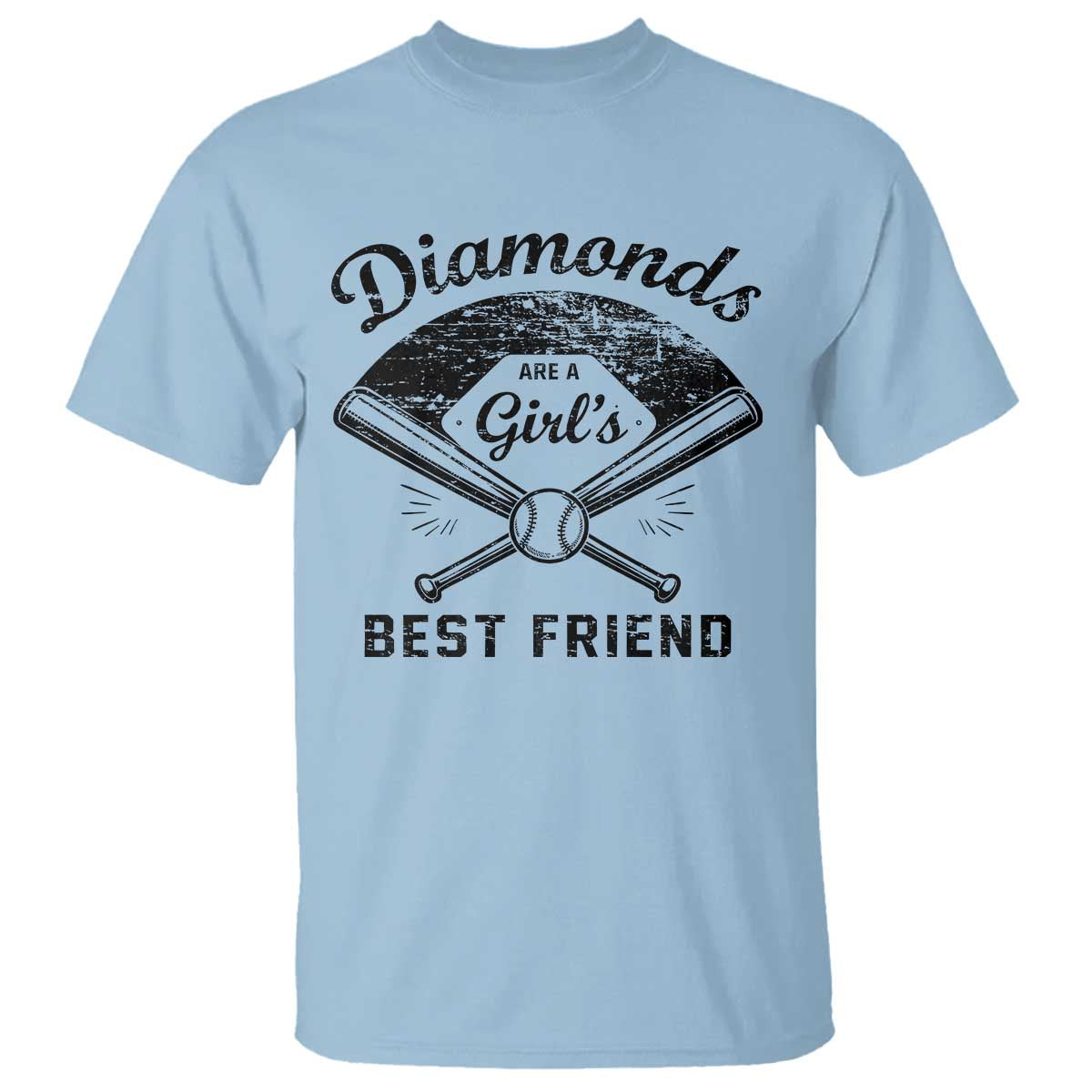 Softball Mom Gift T Shirt Diamonds Are A Girls Best Friend