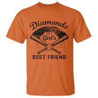 Softball Mom Gift T Shirt Diamonds Are A Girls Best Friend