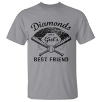 Softball Mom Gift T Shirt Diamonds Are A Girls Best Friend