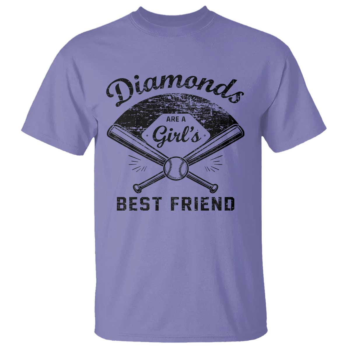 Softball Mom Gift T Shirt Diamonds Are A Girls Best Friend