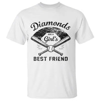 Softball Mom Gift T Shirt Diamonds Are A Girls Best Friend