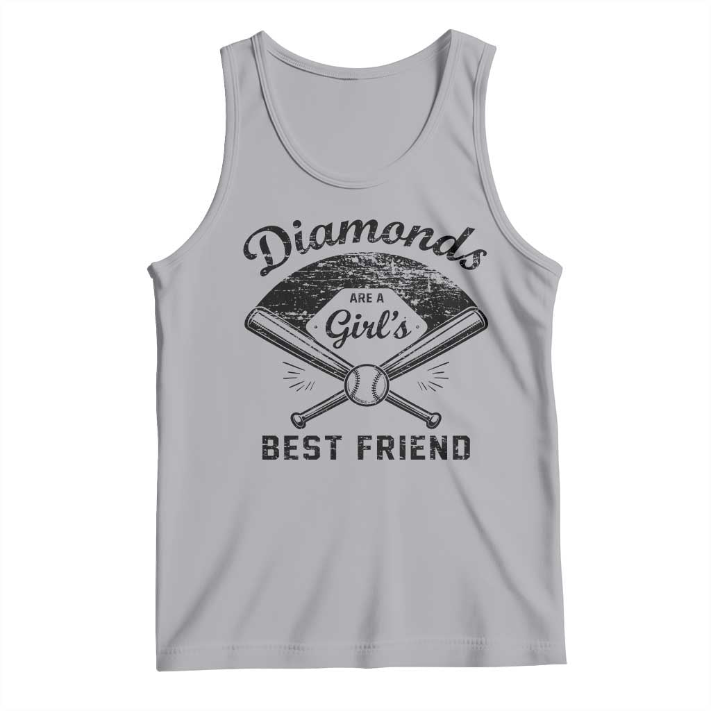 Softball Mom Gift Tank Top Diamonds Are A Girls Best Friend