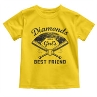 Softball Mom Gift Toddler T Shirt Diamonds Are A Girls Best Friend
