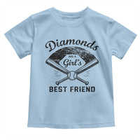 Softball Mom Gift Toddler T Shirt Diamonds Are A Girls Best Friend