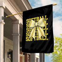 Softball Bow Garden Flag Sister Sport Lovers Girls Team