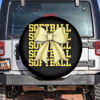 Softball Bow Spare Tire Cover Sister Sport Lovers Girls Team