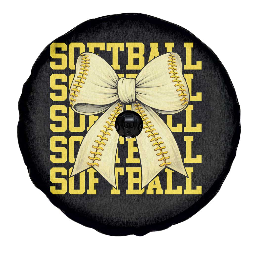 Softball Bow Spare Tire Cover Sister Sport Lovers Girls Team