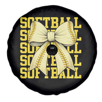 Softball Bow Spare Tire Cover Sister Sport Lovers Girls Team