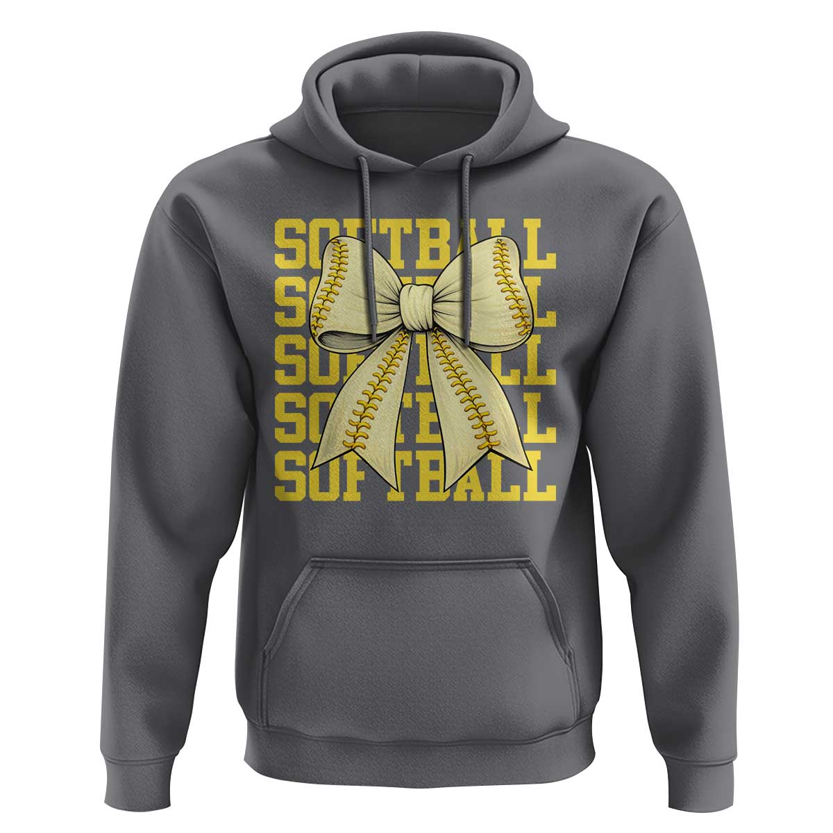 Softball Bow Hoodie Sister Sport Lovers Girls Team