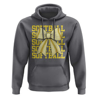 Softball Bow Hoodie Sister Sport Lovers Girls Team