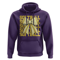 Softball Bow Hoodie Sister Sport Lovers Girls Team
