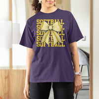 Softball Bow T Shirt For Women Sister Sport Lovers Girls Team