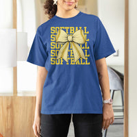 Softball Bow T Shirt For Women Sister Sport Lovers Girls Team