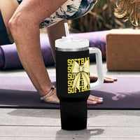 Softball Bow Tumbler With Handle Sister Sport Lovers Girls Team