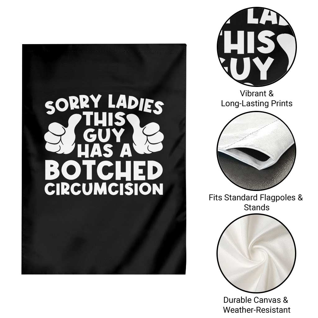 Inappropriate Adult Garden Flag This Guy Botched Funny Cringe Offensive Humor Men